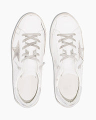 Women's Super Star Distressed Leather Low Top Sneakers