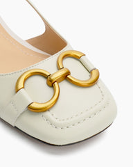 Slingback Block Heel Party Dress Sandals