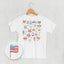 Patriotic Retro Doodles (Kids Back Print)