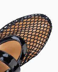 Mesh Mary Jane Flat Lightweight Sandals