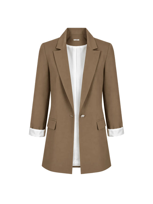 Women's Tailored Crepe Blazer | Long Sleeve Everyday Jacket