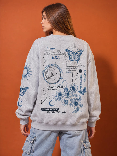 Healing Era Crewneck | Unisex Oversize 100% Cotton Sweatshirt