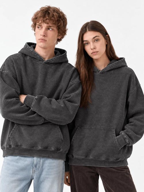 Unisex Oversize Acid Washed Hoodie