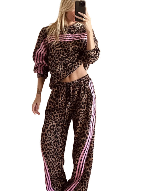 Women's Casual Hoodie and Trousers Tracksuit Set
