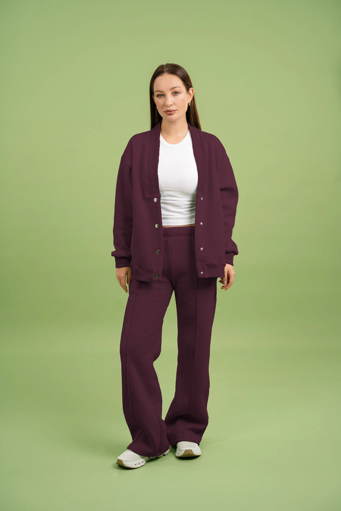 Women's Dropped Shoulder Button Set