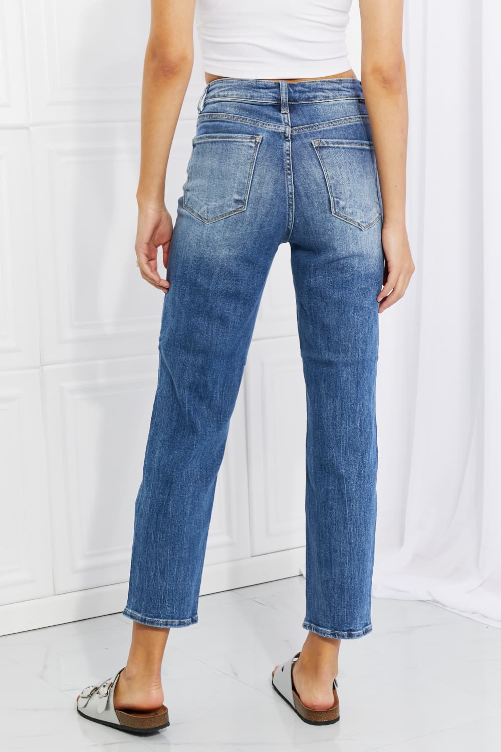 RISEN Full Size Emily High Rise Relaxed Jeans Secondary image