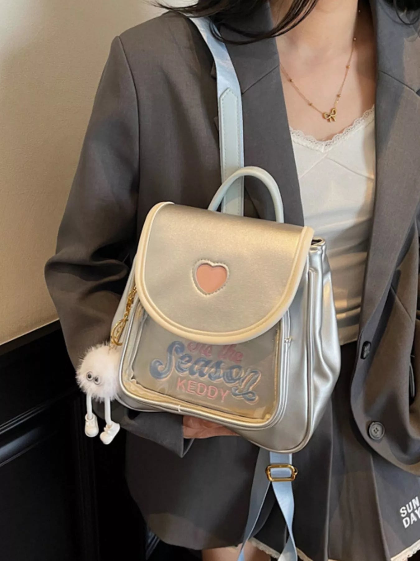 Heart Letter Backpack Bag Secondary image