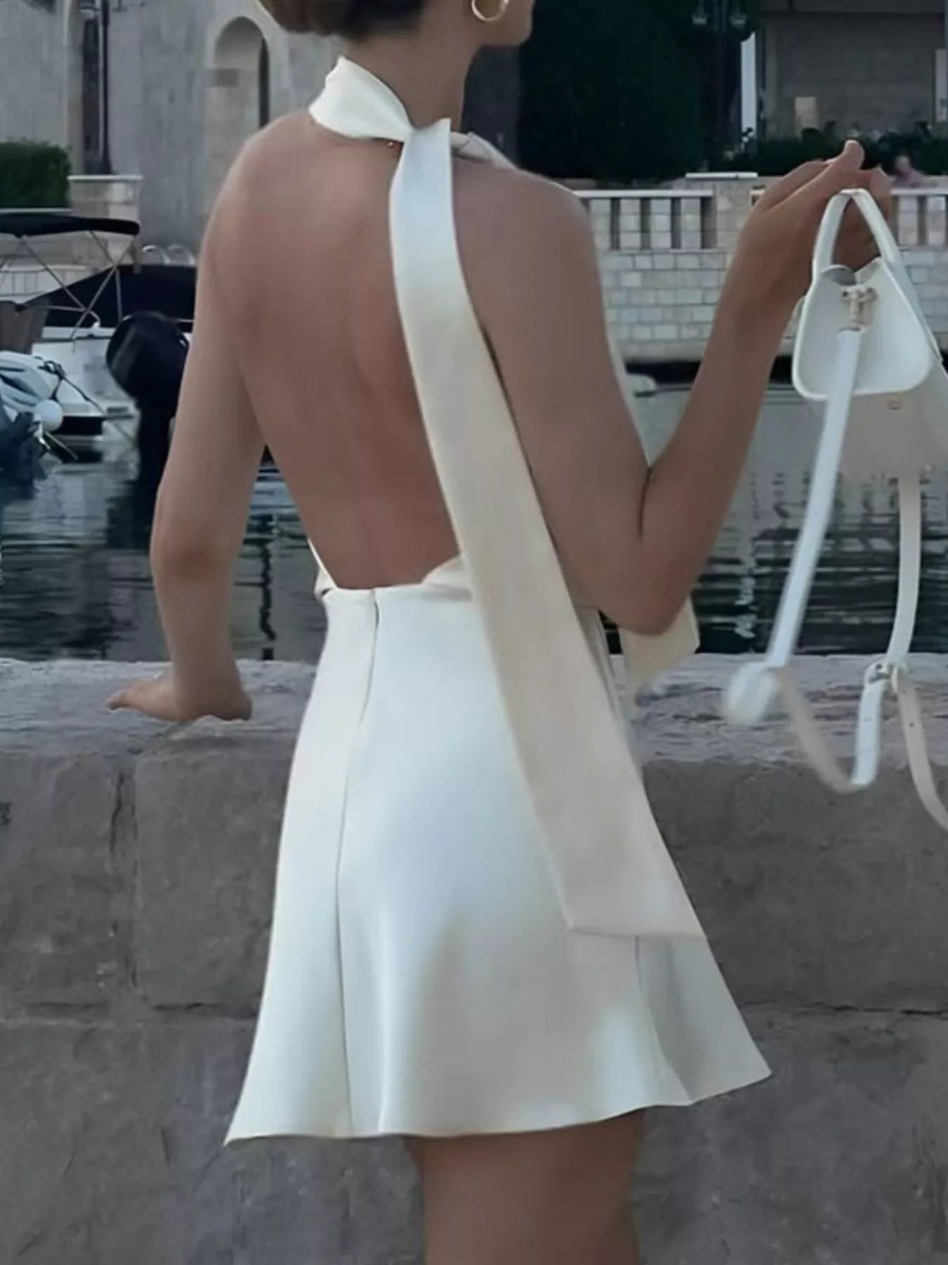 Halter Neck Mini Dress Secondary image