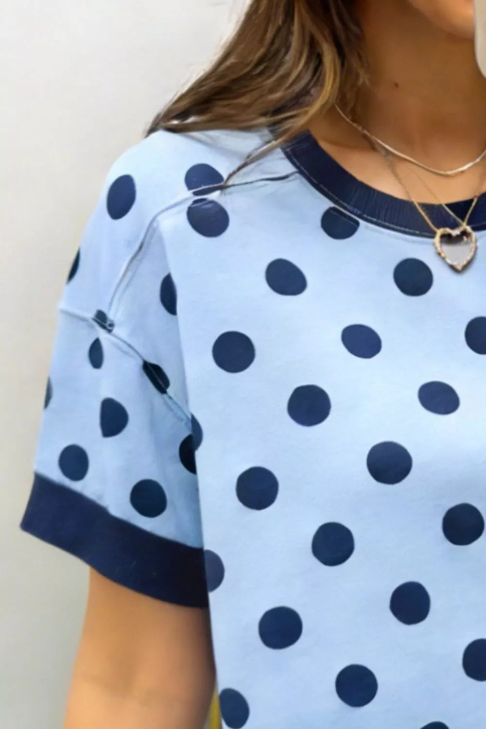 Polka Dot Round Neck Sweater Secondary image