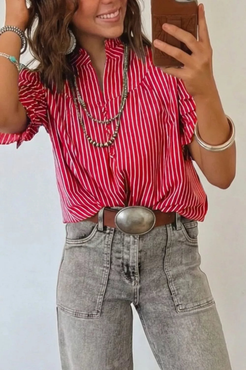 Striped Short Sleeve Shirt Secondary image
