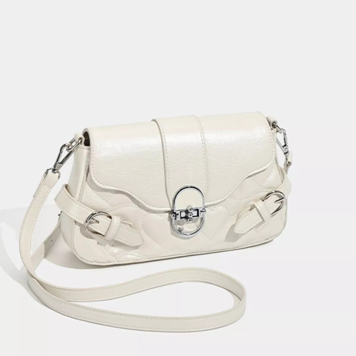 Quilted Flap Buckle Decor Crossbody Bag Secondary image