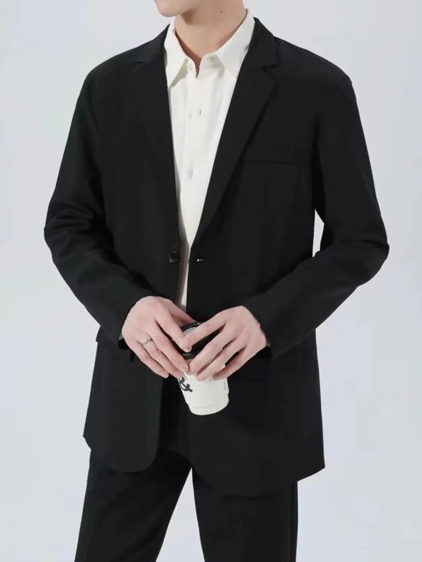 Men's Plus Size Classic Fit Two-Button Blazer Secondary image