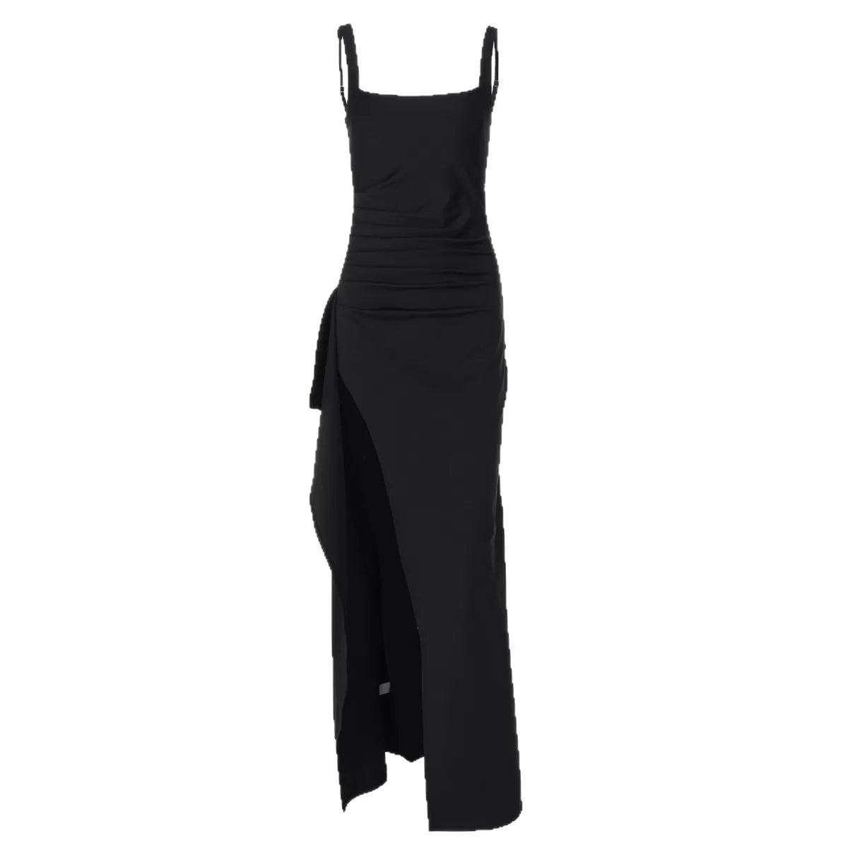 Ruched High-Slit Maxi Dress Secondary image