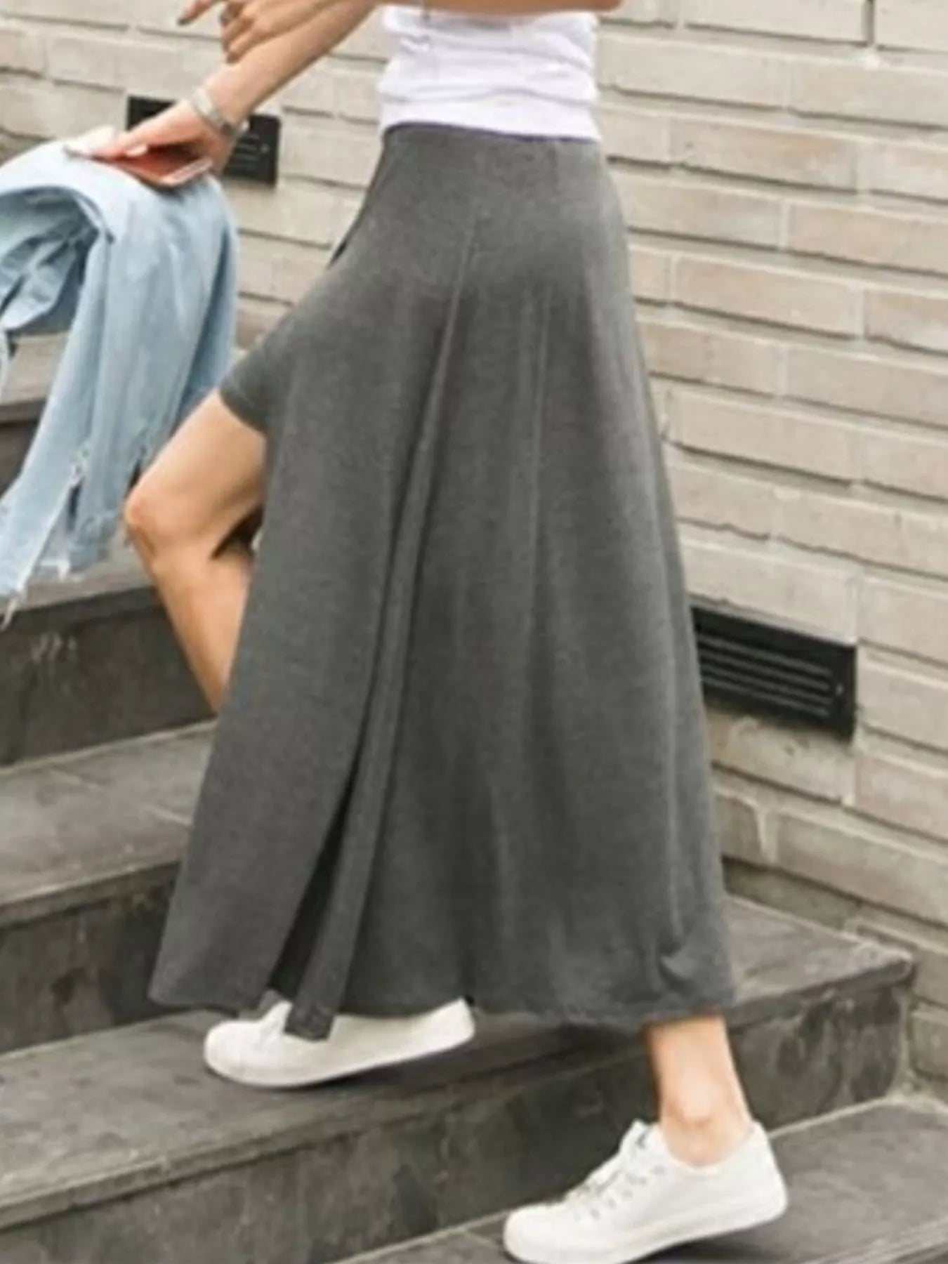 A-Line Slit Maxi Skirt Secondary image