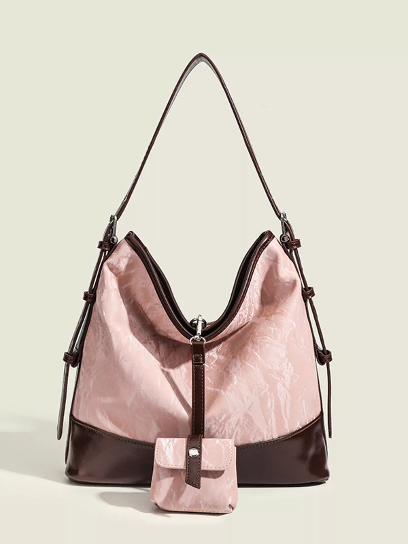 Adjustable Strap Shoulder Bag with Pouch Secondary image