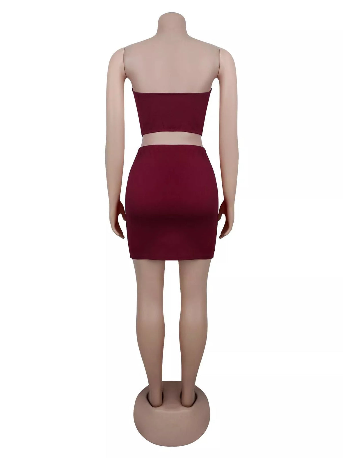 Grommet Crop Top and Mini Skirt Set - photo 7