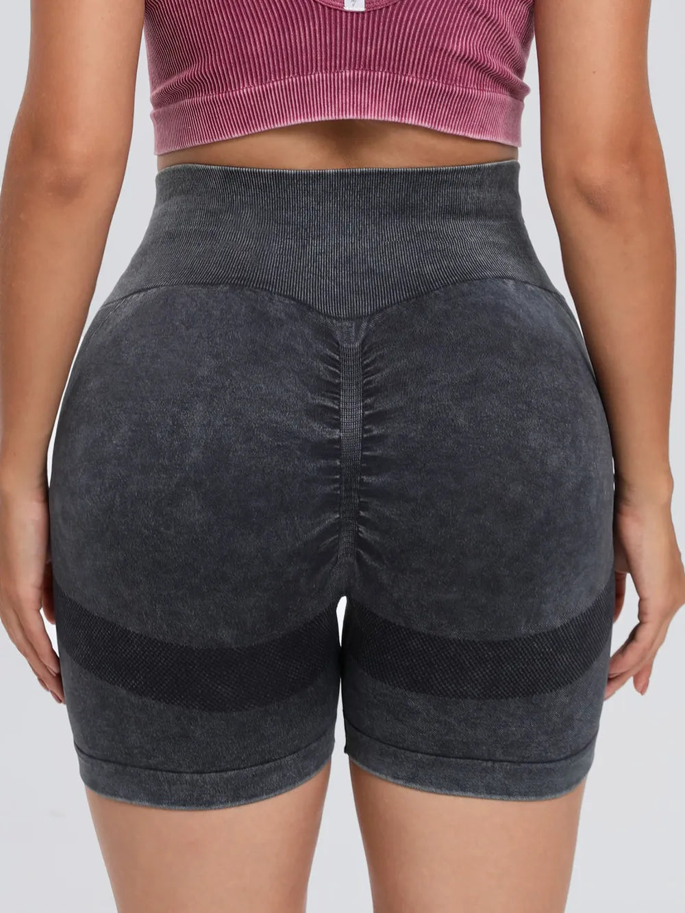 Washed High Waist Active Shorts Secondary image