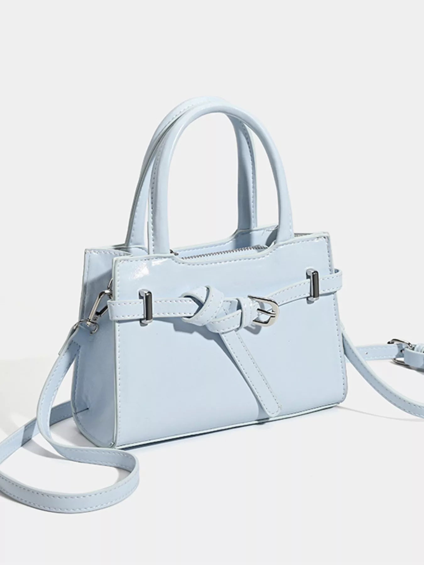 Buckle Decor Top Handle Handbag Secondary image