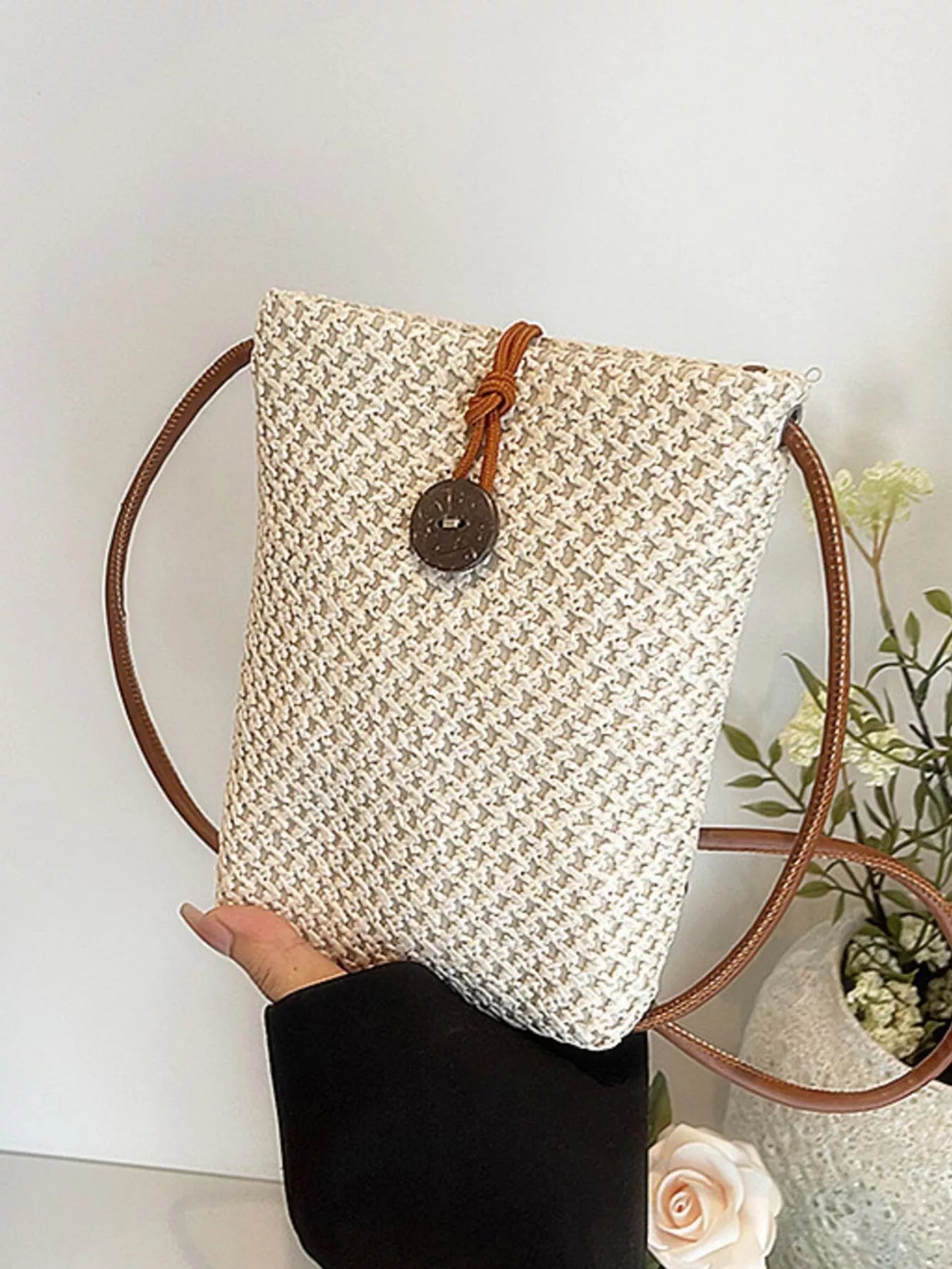 Woven Texture Crossbody Bag Secondary image