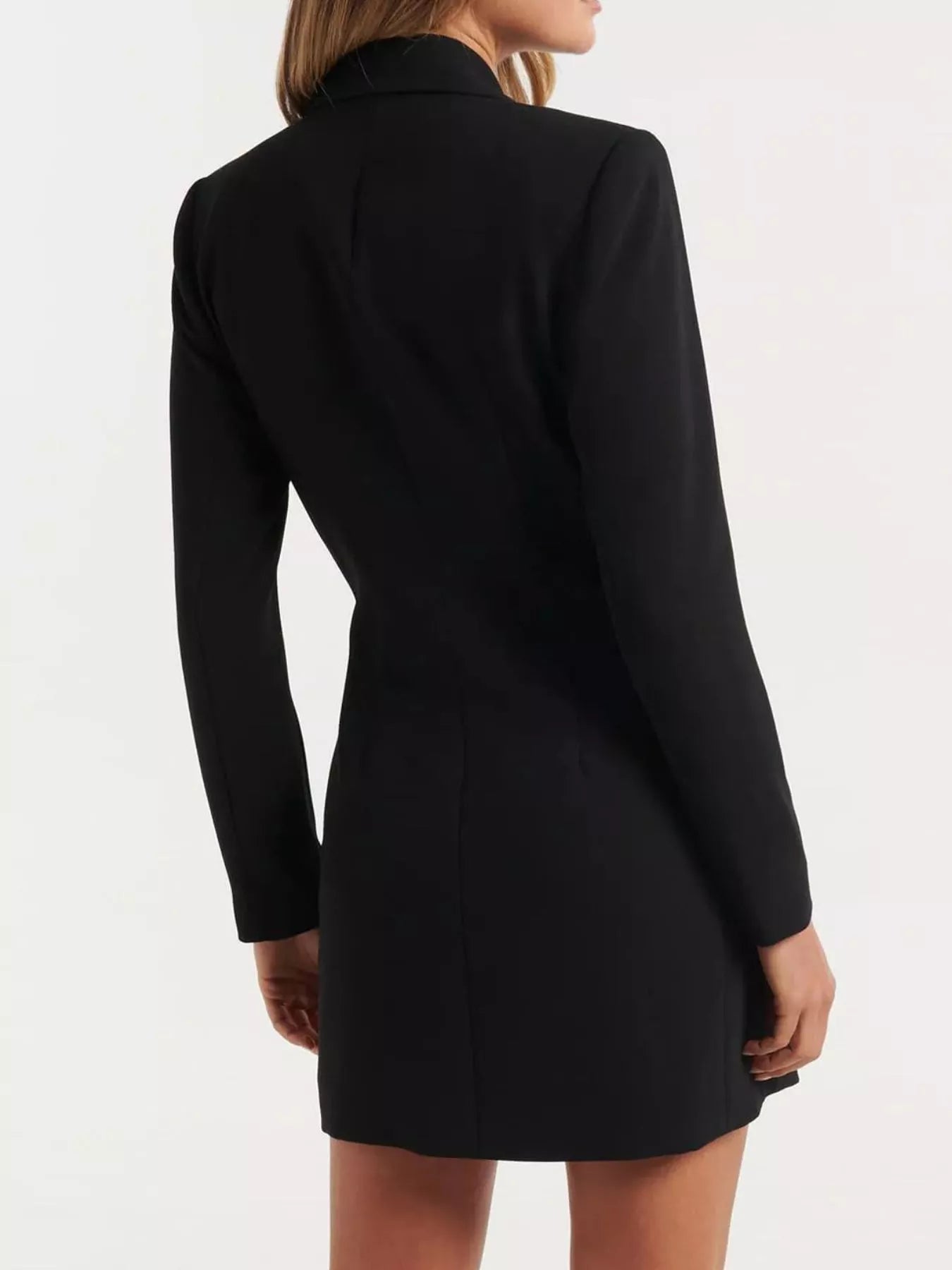 Double-Breasted Long Sleeve Blazer Dress Secondary image
