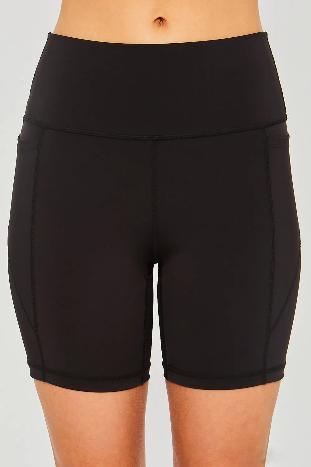 Love Tree High Waist Seam Detail Active Shorts Secondary image