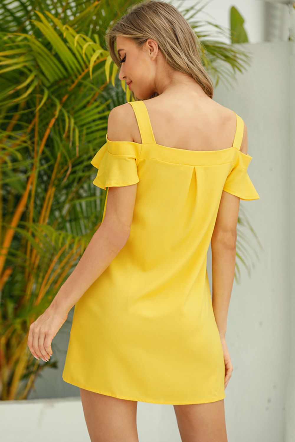 Cold-Shoulder Mini Dress Secondary image