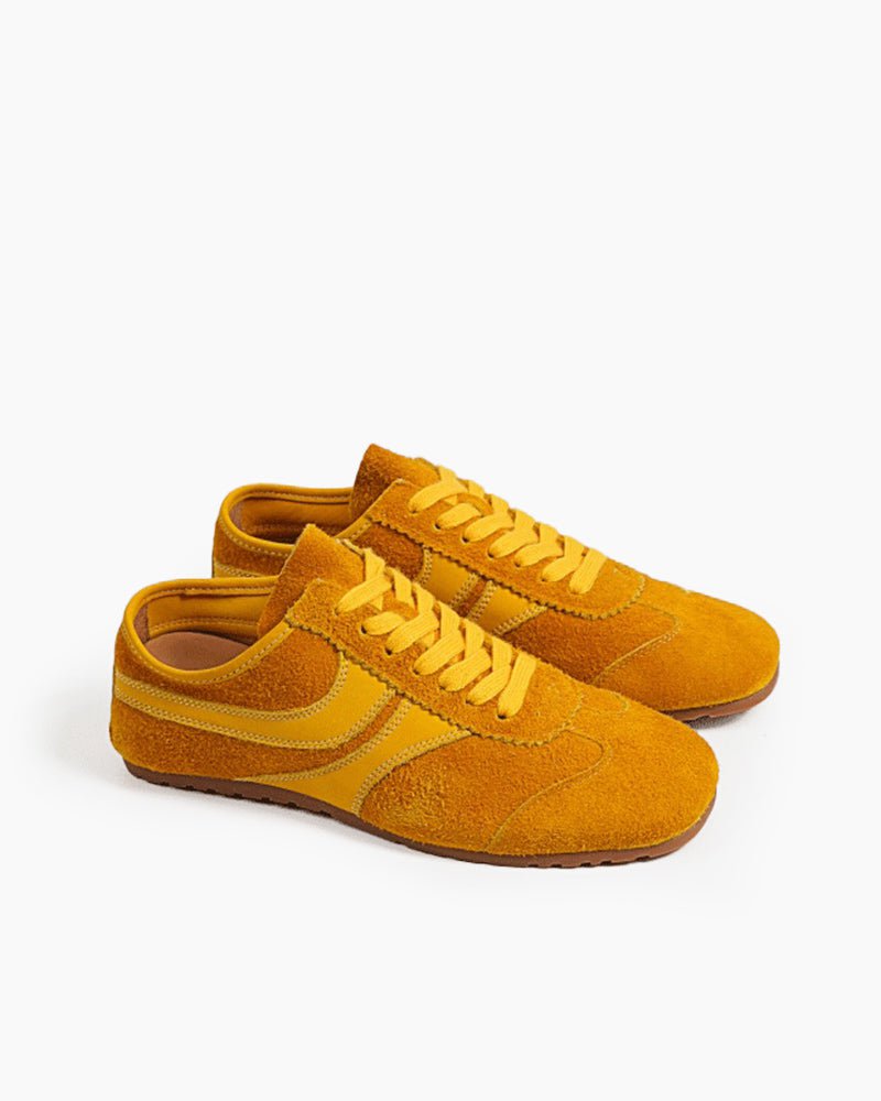 Color Pop Retro Suede Nappa Leather Sneakers
