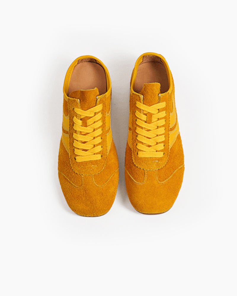 Color Pop Retro Suede Nappa Leather Sneakers