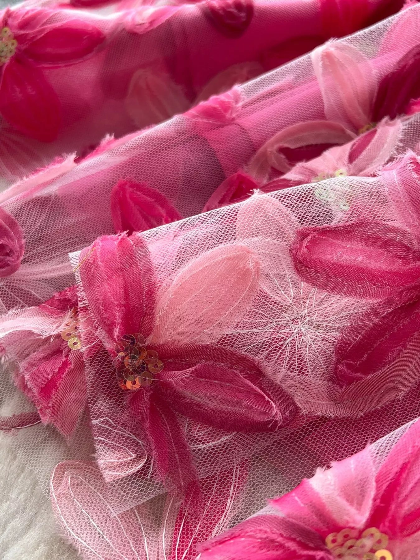 Floral Mesh Skirt Secondary image