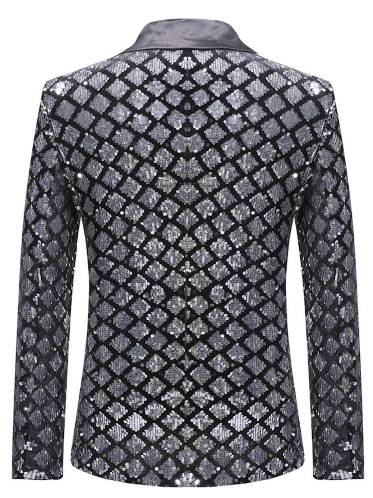 Men's Sequin One Button Blazer - photo 4