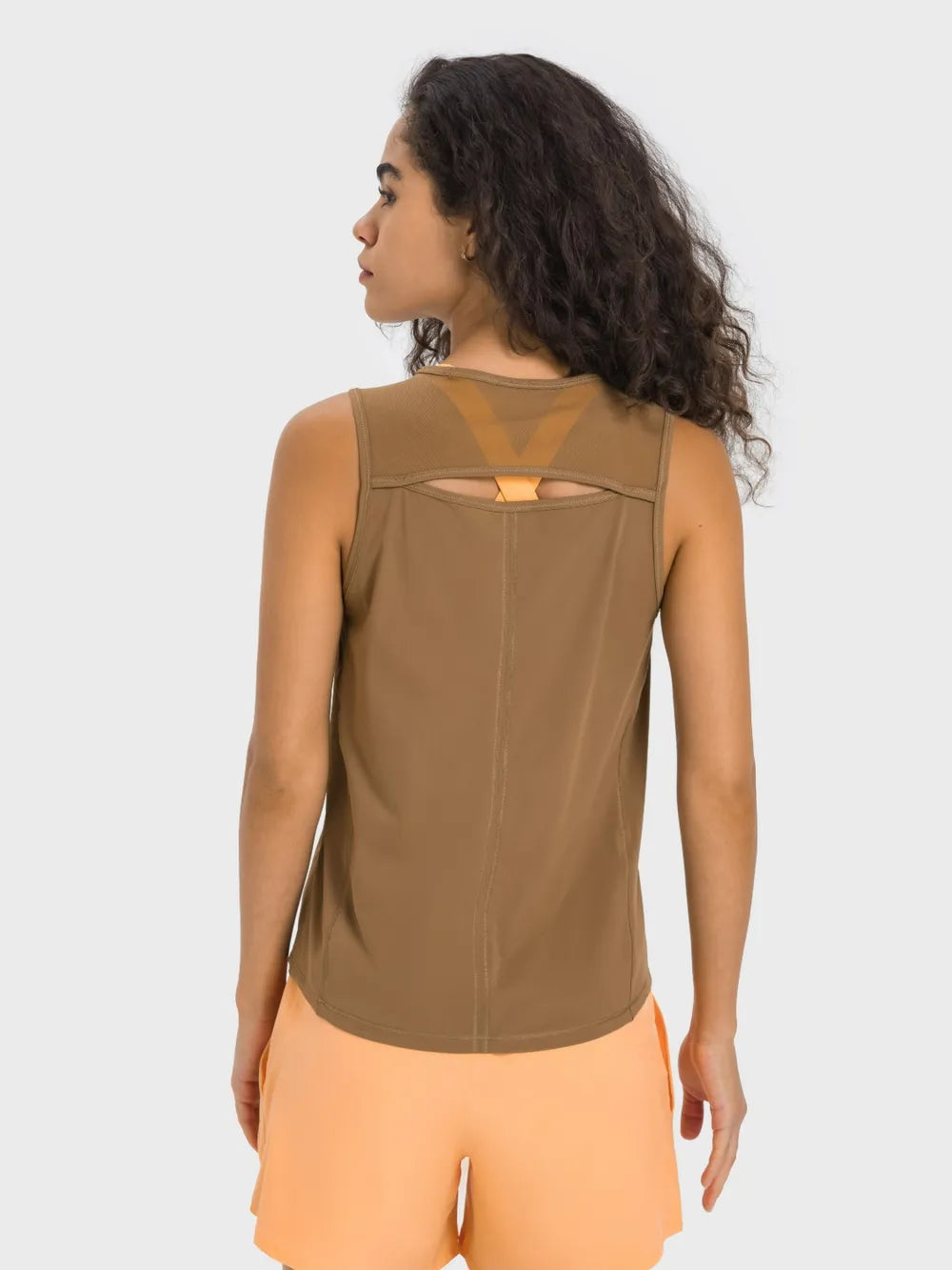 Millennia Cutout Back Round Neck Active Tank Secondary image