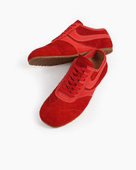 Color Pop Retro Suede Nappa Leather Sneakers