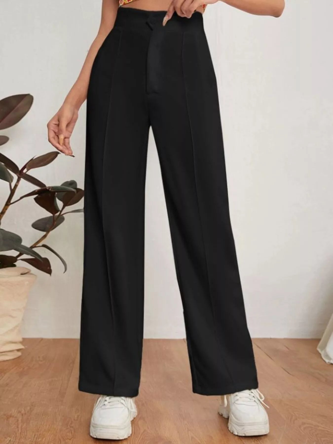 High Waist Straight Leg Dress Pants Secondary image