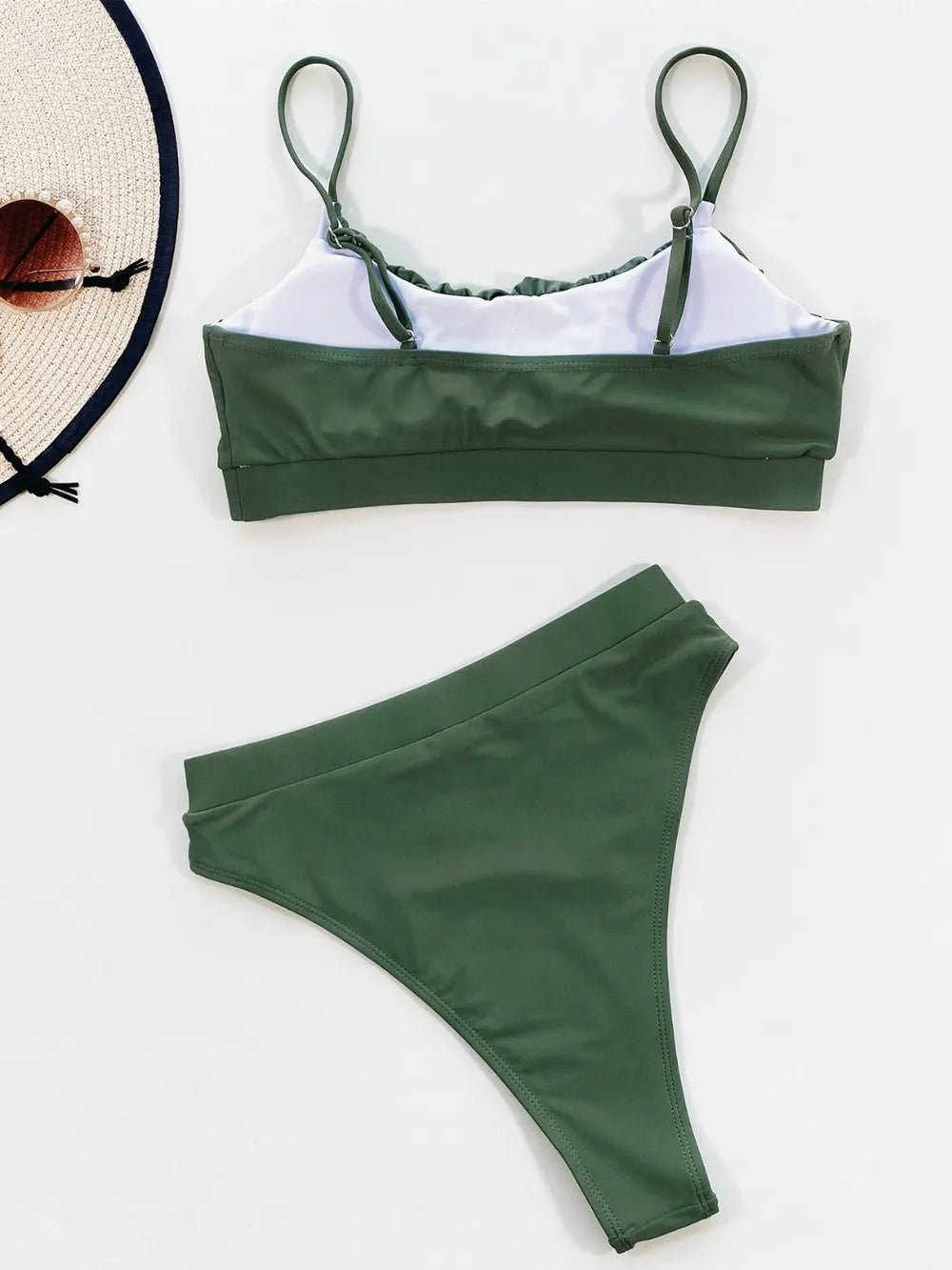 Adjustable Strap Ruched Two-Piece Swim Set Secondary image