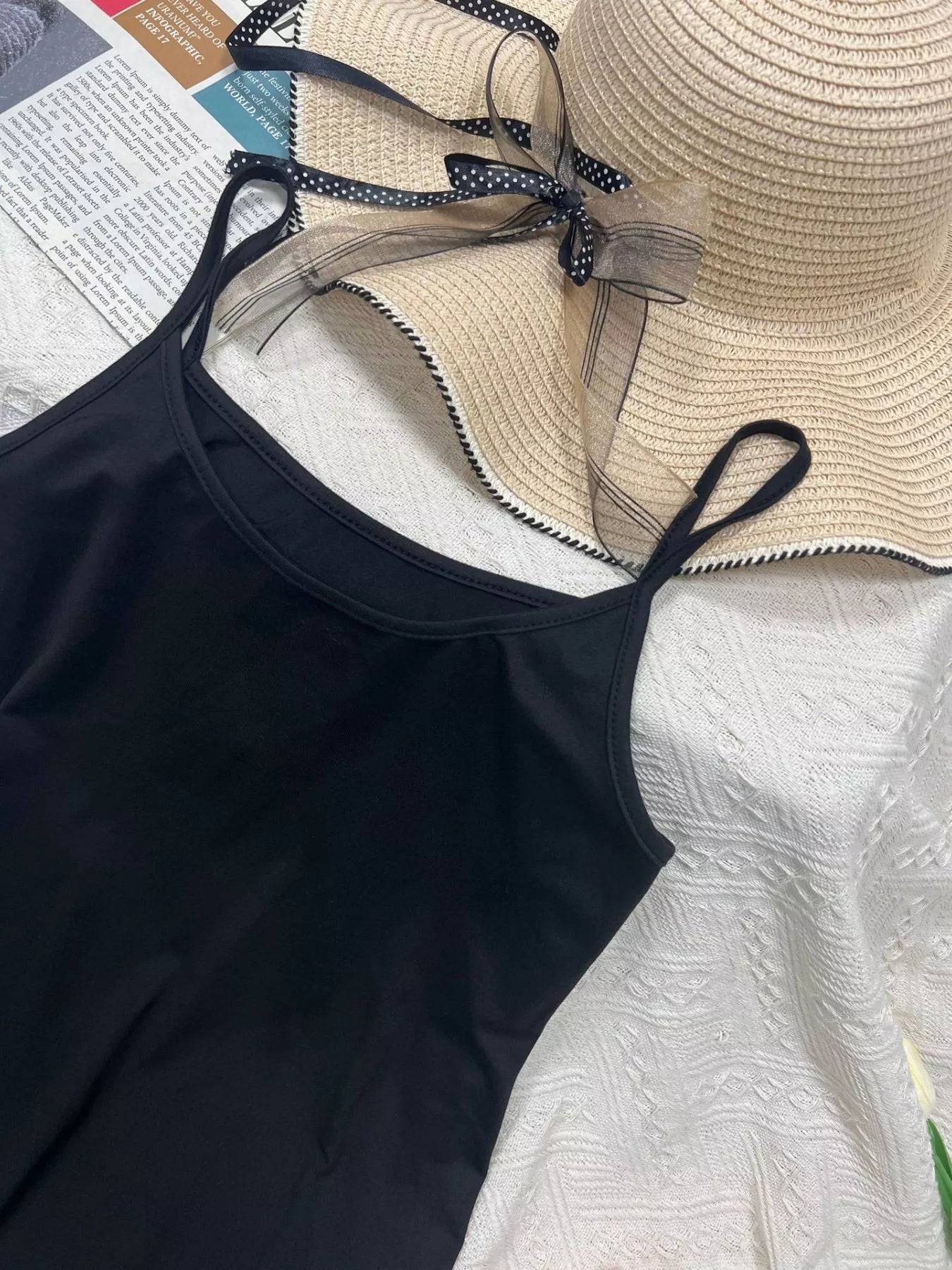 Scoop Neck Cami and Shorts Active Set Secondary image