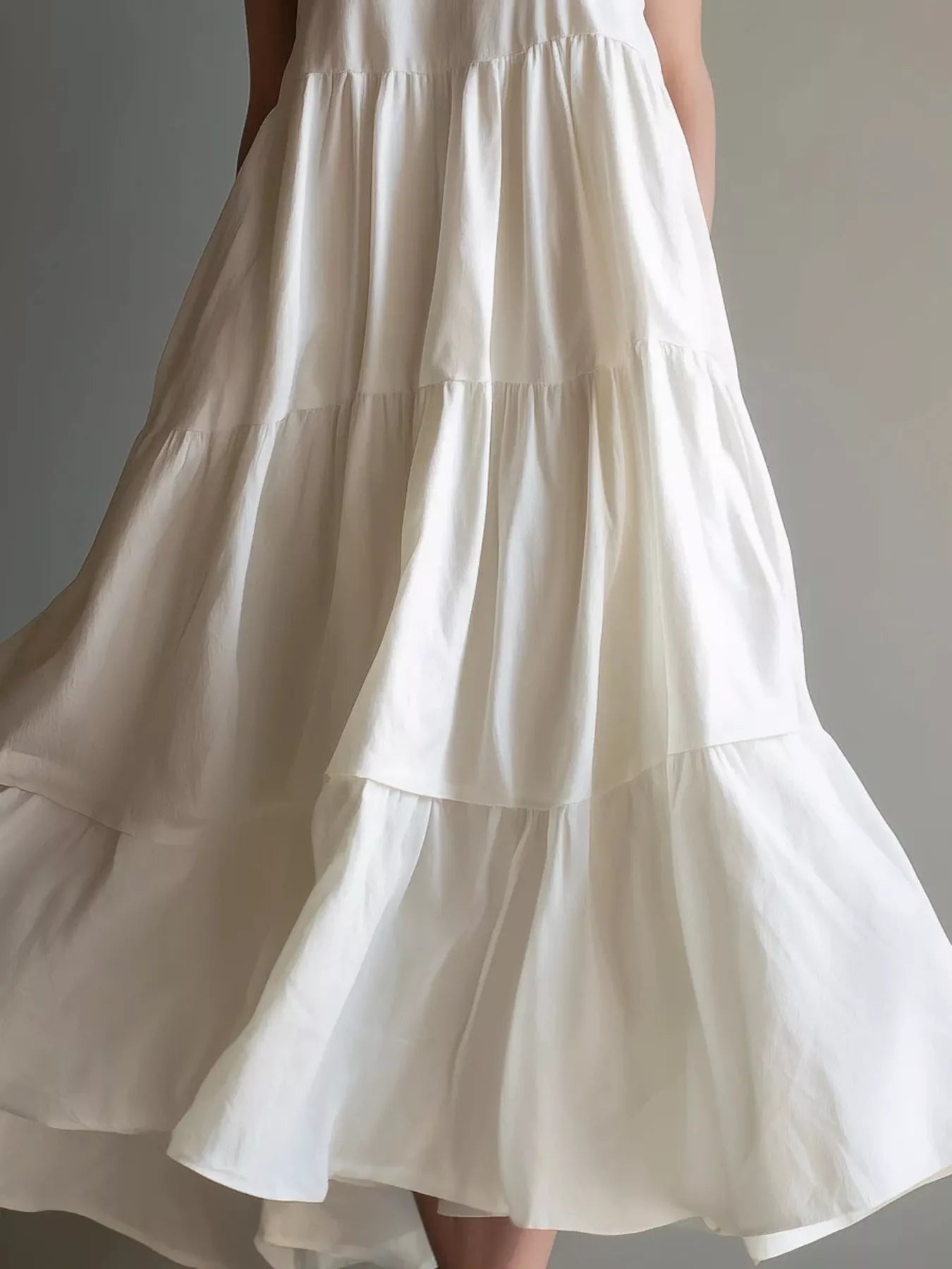 Tiered Spaghetti Strap Midi Dress Secondary image