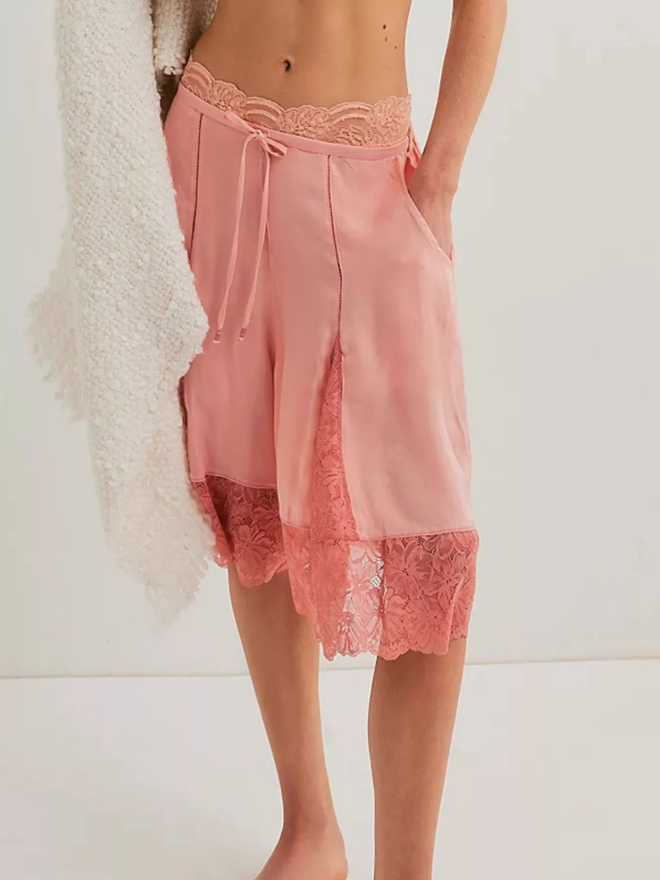 Lace Trimmed Shorts Secondary image