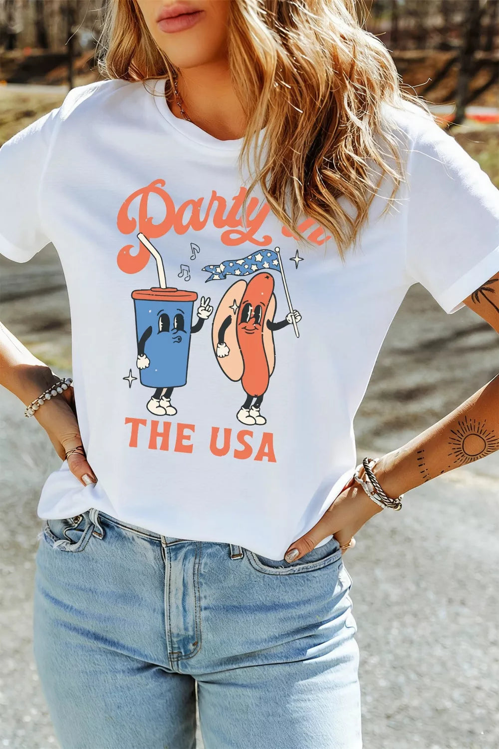 Party In The USA Patriotic Graphic Tee Secondary image