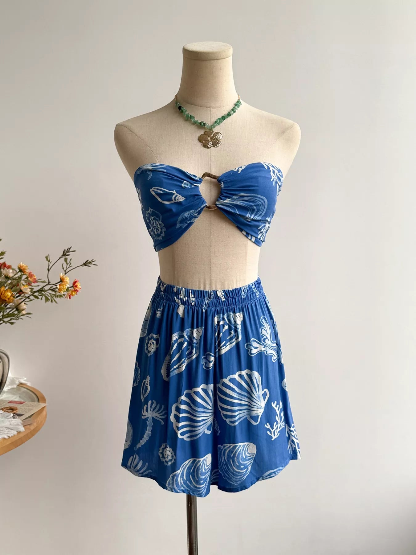 Seashell Print 3-Piece Summer Set Secondary image