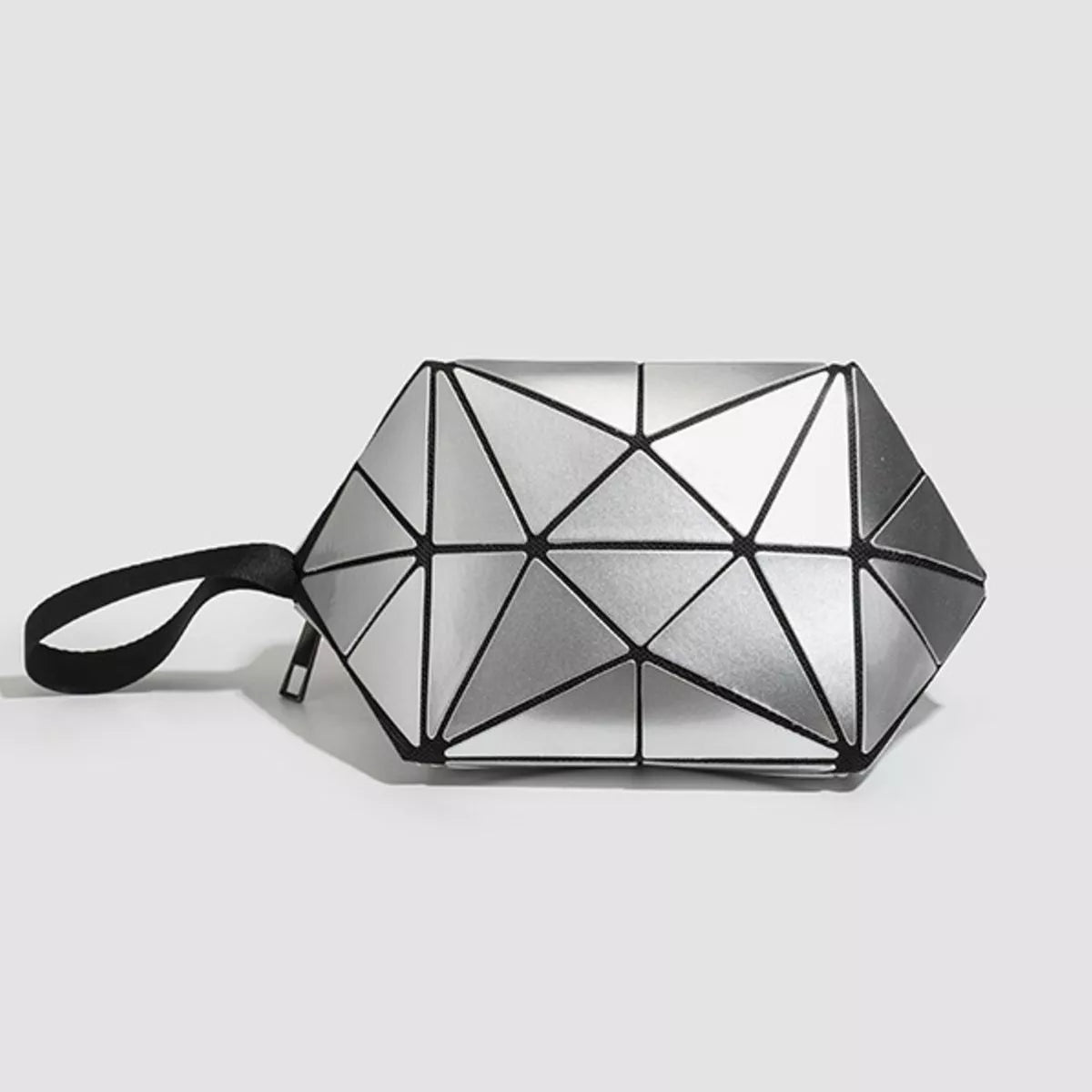 Geometric Leather Wristlet Secondary image