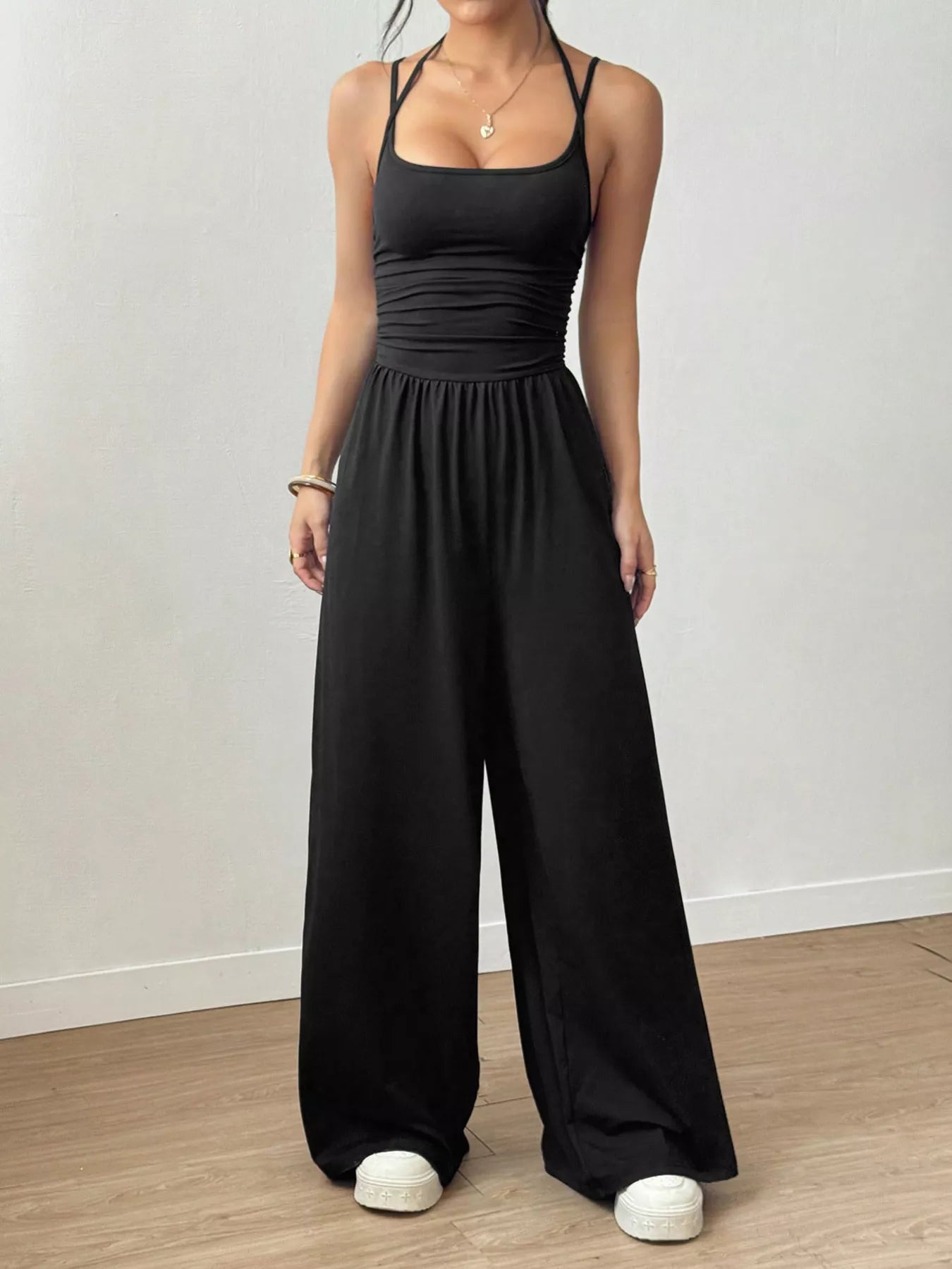 Spaghetti Strap Wide Leg Jumpsuit Secondary image