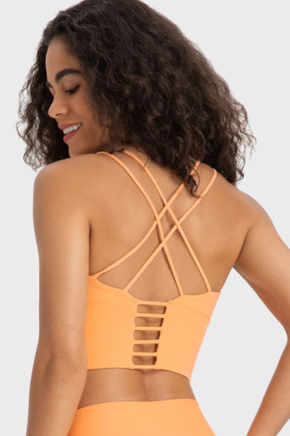 Millennia Crisscross Back Ladder Detail Sports Bra Secondary image