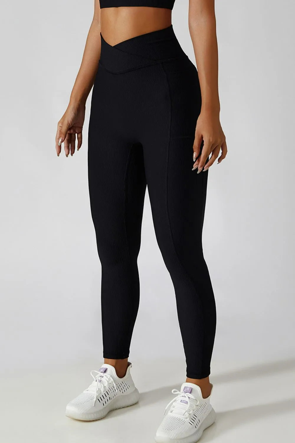 Basic Bae Crossover Waist Active Leggings Secondary image