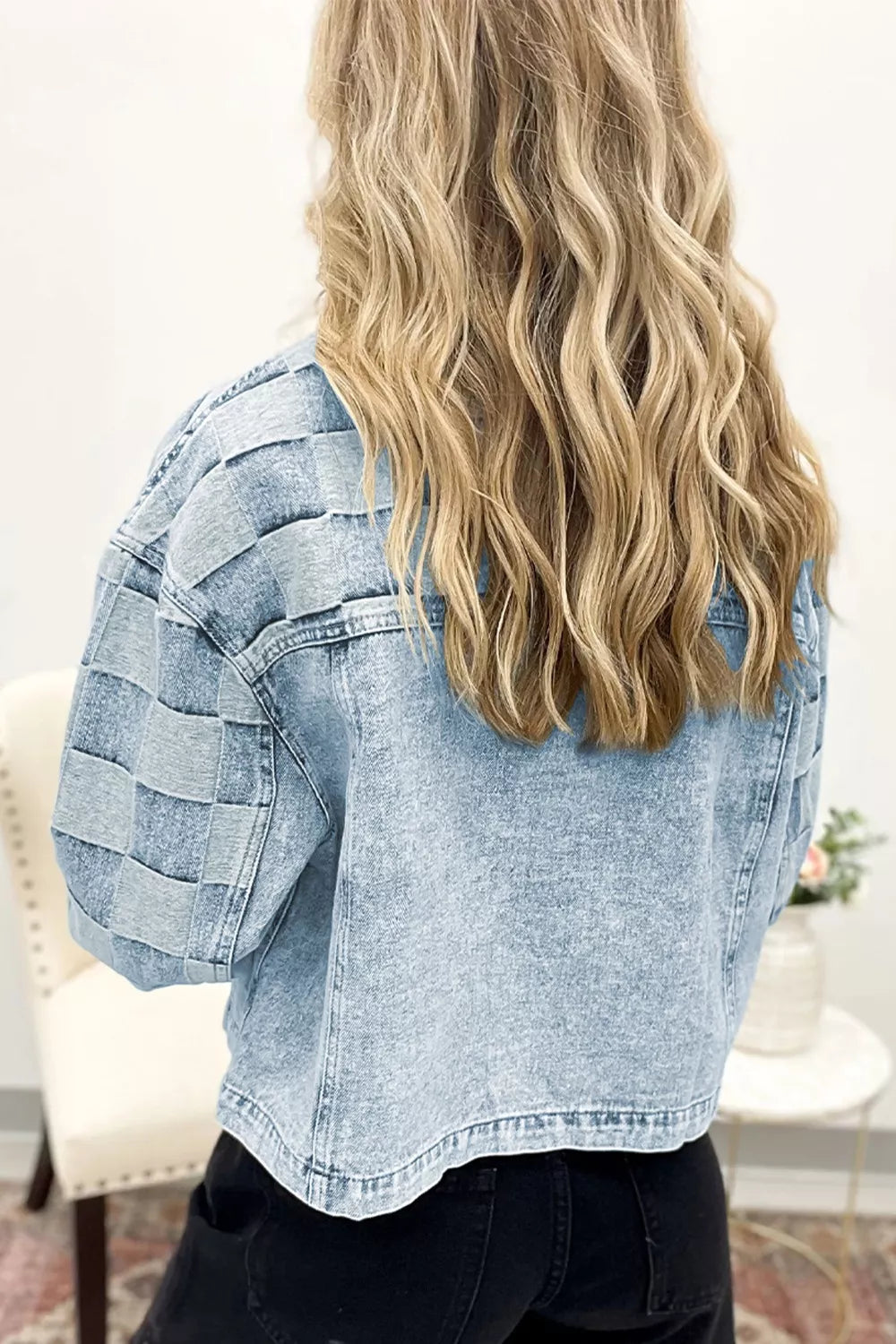 Button Up Wash Denim Jacket Secondary image