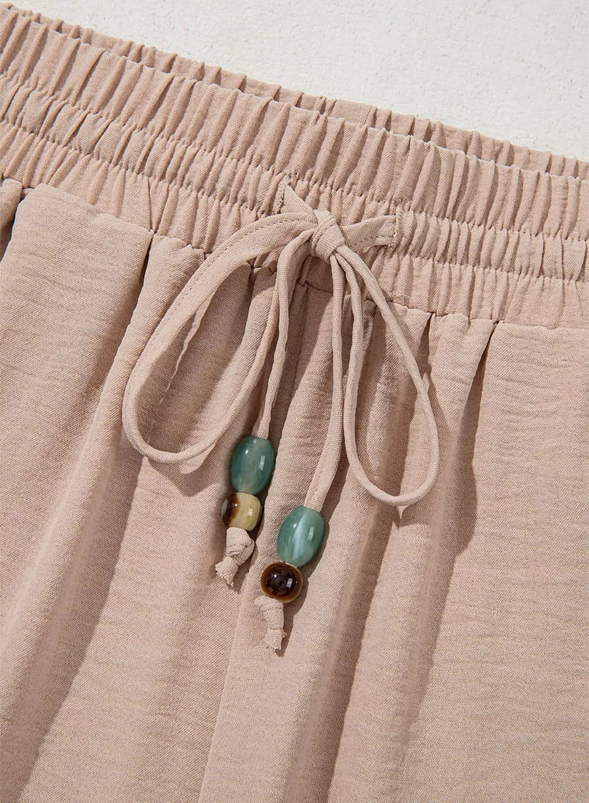 Casual Wide Leg Drawstring Pants Secondary image