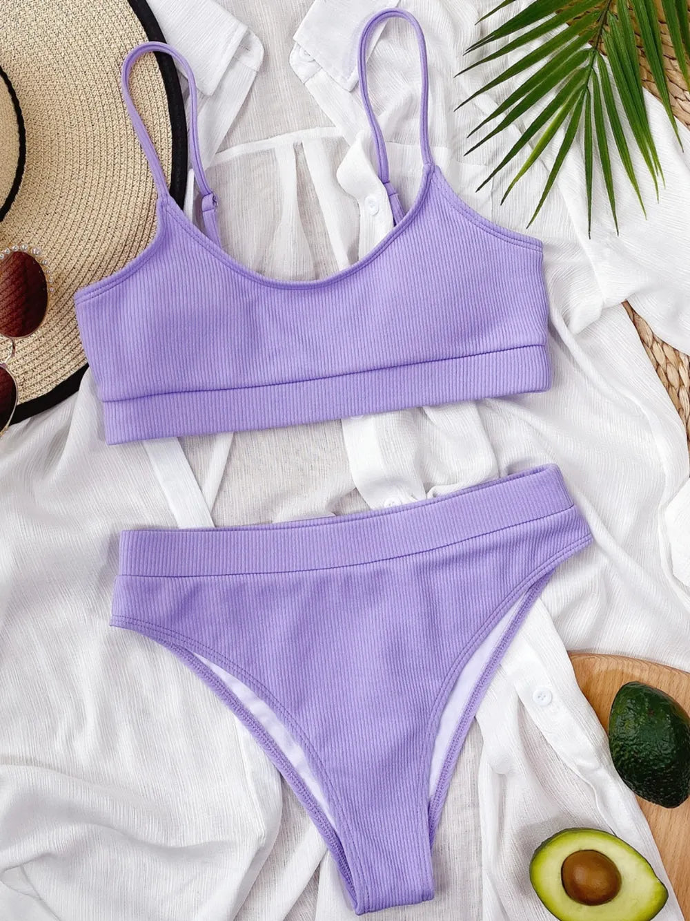 Scoop Neck Spaghetti Strap Two-Piece Swim Set Secondary image