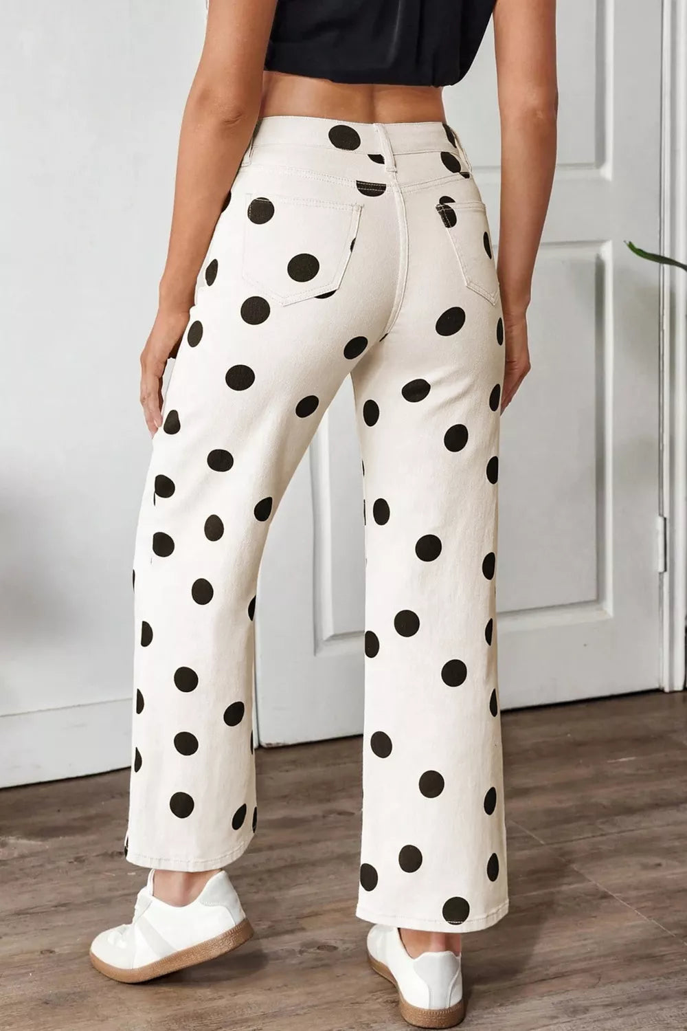 Polka Dot Loose Fit Jeans Secondary image