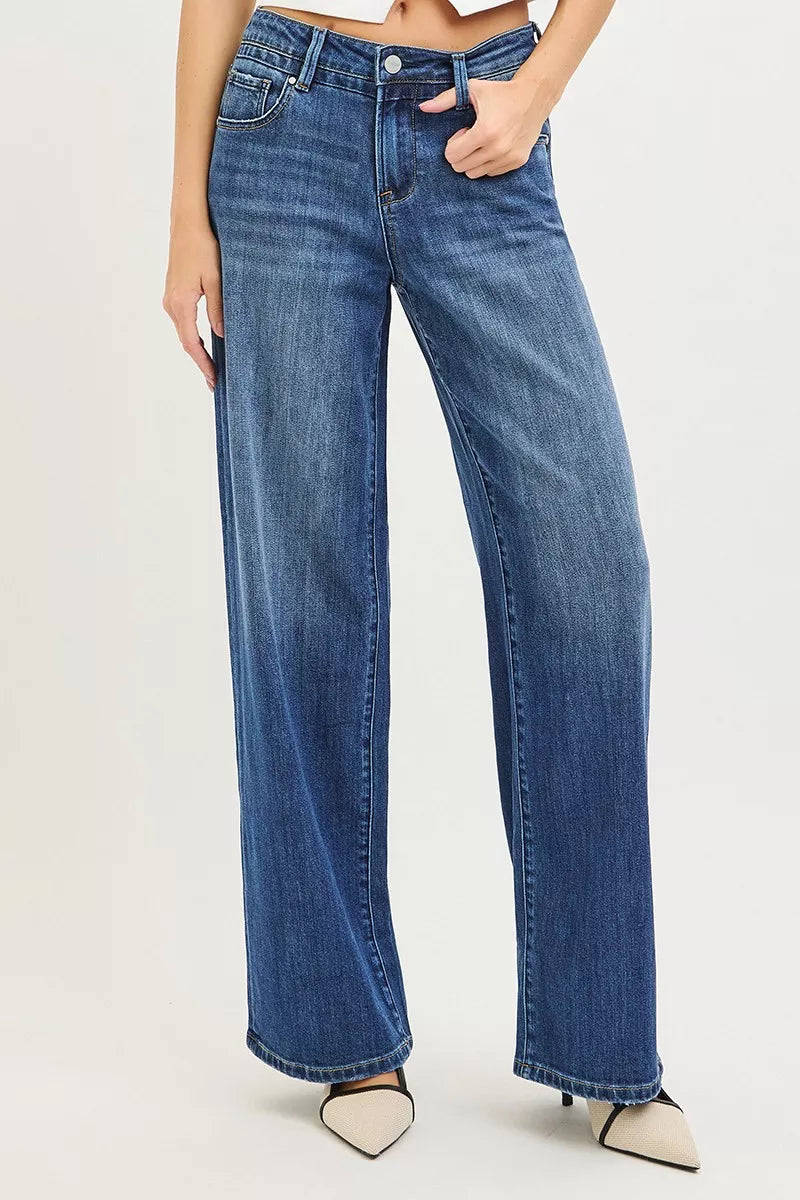 RISEN Slouchy Baggy Jeans with Pockets Secondary image