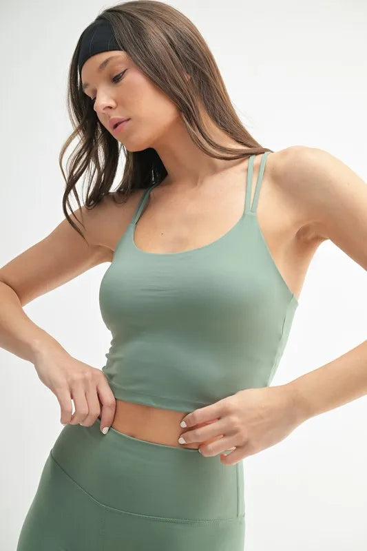 MONO B Venice Cloud Light Crisscross Sports Bra Secondary image