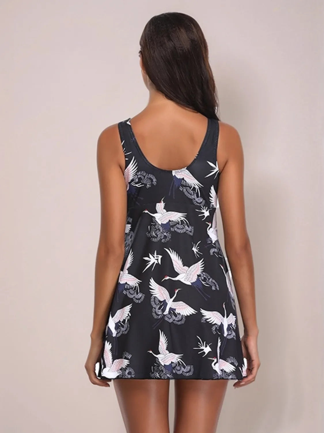 Full Size Printed Slit Plunge One-Piece Swimwear Plus Size Secondary image